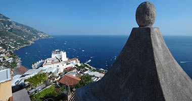 View of Positano from the highest point